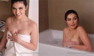 Mikaela Pascal Nude Bathtub Shower Video Leaked - Famous Internet Girls