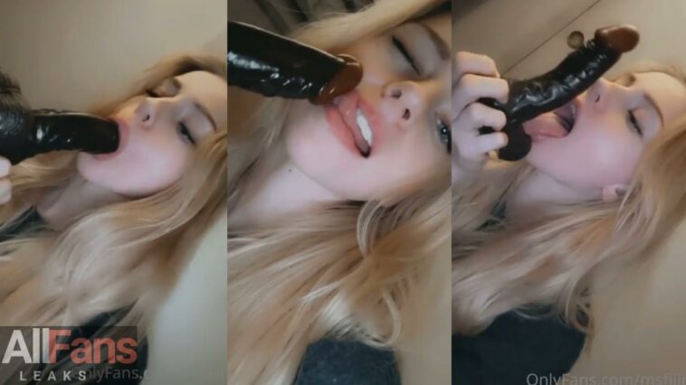 MsFiiire Dildo Blowjob Video Leaked - Famous Internet Girls