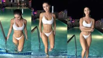 Natalie Roush Nipple Visible In White Bikini Nude Video Leaked - Famous Internet Girls