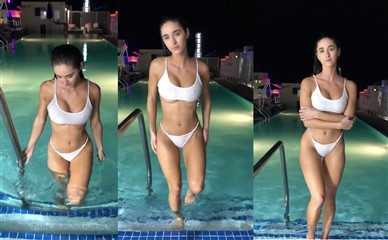 Natalie Roush Nipple Visible In White Bikini Nude Video Leaked - Famous Internet Girls