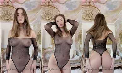 Natalie Roush Nude See Through Fishnet Dress Video Leaked - Famous Internet Girls