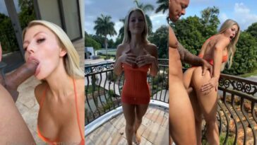 ScarlettKissesXO Balcony Fuck Video Leaked - Famous Internet Girls