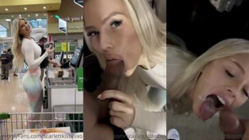 ScarlettKissesXO Blowjob Facial At Mall Park Video Leaked - Famous Internet Girls