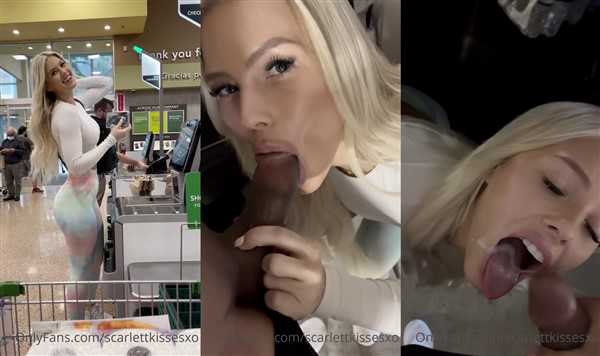 ScarlettKissesXO Blowjob Facial At Mall Park Video Leaked - Famous Internet Girls