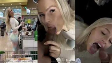 ScarlettKissesXO Mall Park Blowjob Facial Cum Swallow Video Leaked - Famous Internet Girls