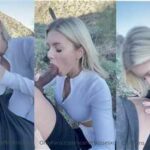 ScarlettKissesXO Outdoor Blowjob Cum On Tits Video Leaked - Famous Internet Girls