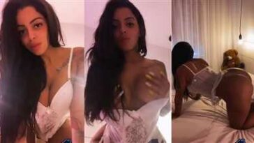 Stephanie Silveira Nude White Lingerie Teasing Video Leaked - Famous Internet Girls