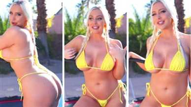 Tara Babcock Youtuber Yellow Bikini Video Leaked - Famous Internet Girls