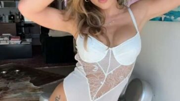 Brittney Palmer White Lingerie