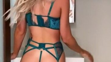 Gabby Epstein Onlyfans Leaked Video Green Lingerie