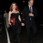 Christina Hendricks Displays Her Sexy Boobs as She Attends the Jennifer Klein’s Day of Indulgence Holiday Party (16 Photos)