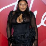 Paloma Elsesser Flashes Her Nude Boobs at the 2022 Fashion Awards in London (3 Photos)