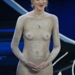 Chiara Ferragni Flaunts Her Nipples in a See-Through Dress at the 2023 Sanremo Music Festival (47 Photos)