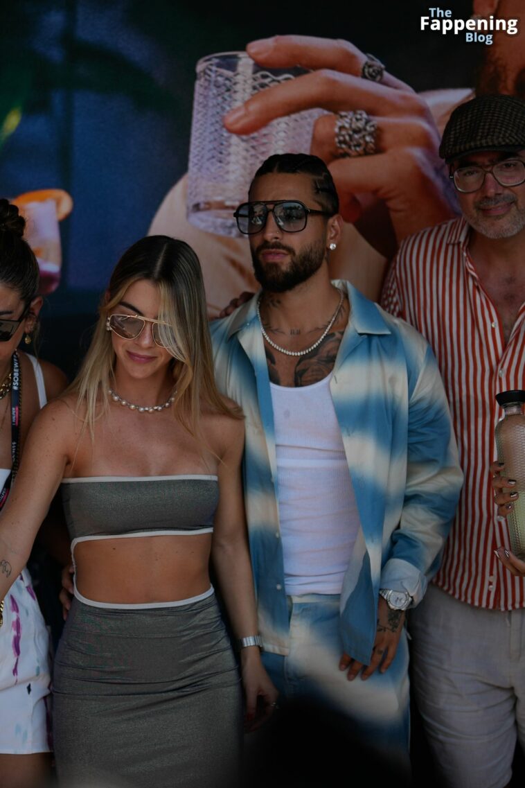 Susana Gomez & Maluma attend the South Beach Wine and Food Festival (8 Photos)