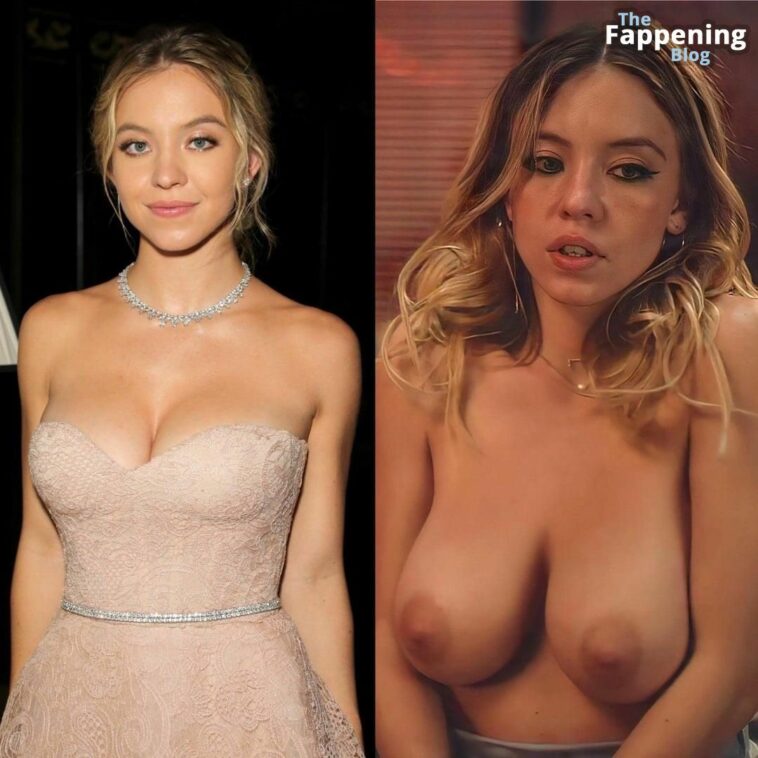 Sydney Sweeney Hot & Topless (1 Collage Photo)