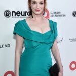 Christina Hendricks Displays Her Sexy Boobs at Elton John AIDS Foundation’s Oscars 2023 Viewing Party (7 Photos)