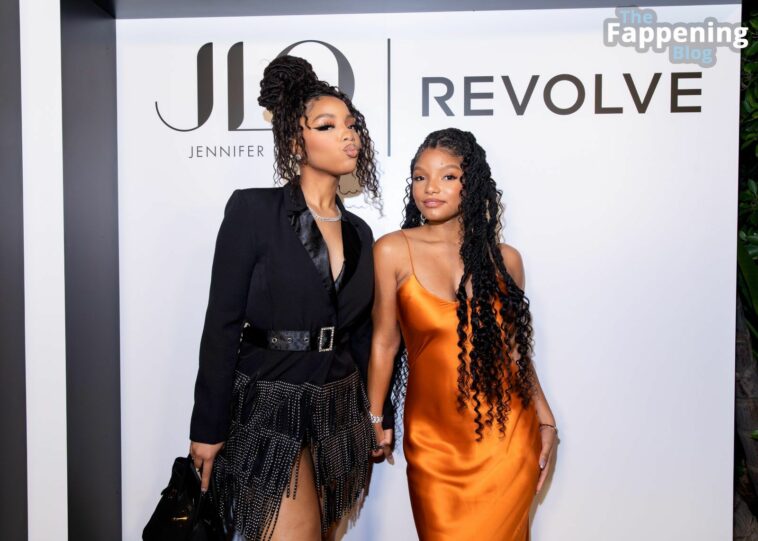 Halle Bailey & Chloe Bailey Look Pretty at Jennifer Lopez X Revolve Collab Party in LA (23 Photos)