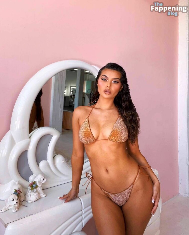 Sofia Jamora Displays Her Curves Posing in a Sexy Forever21 Bikini (10 Photos + Video)