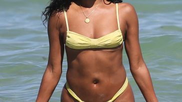 Gabrielle Union Looks Amazing in a Bikini on the Beach in Miami (48 Photos)