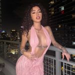 Malu Trevejo Poses Braless in a See-Through Dress (8 Photos)