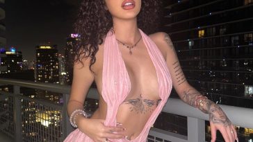 Malu Trevejo Poses Braless in a See-Through Dress (8 Photos)