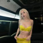 Ava Max Flaunts Her Sexy Figure in a Strapless Yellow Dress (18 Photos)