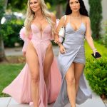 Breana Tiesi & Khloe Terae Show Off Their Sexy Boobs in LA (7 Photos)