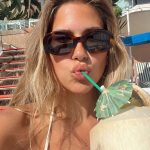 Kara Del Toro Flaunts Her Sexy Tits in a White Bikini (5 Photos)