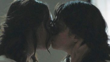 Margaret Qualley, Rebecca Dayan Sexy Lesbian Kiss - Novitiate (15 Pics + GIF & Video)