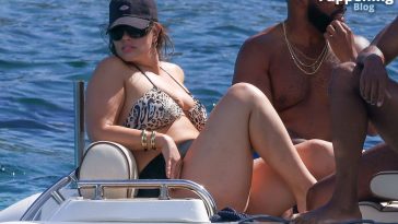 Ashley Graham Displays Her Sexy Boobs on a Yacht in Saint Tropez (159 Photos)