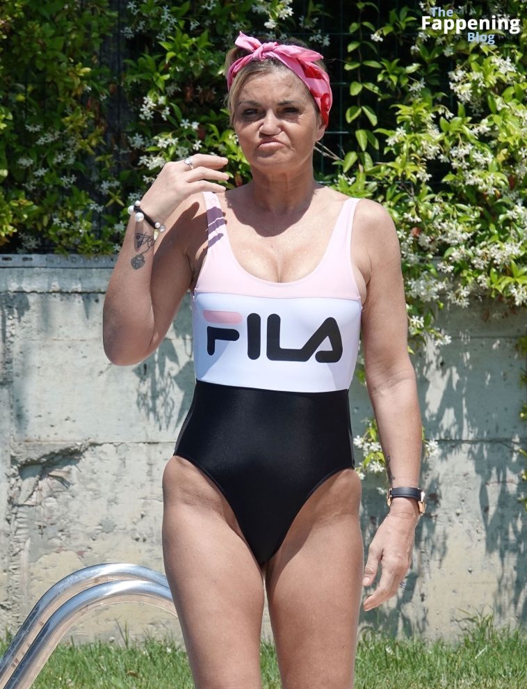 Danniella Westbrook is Pictured Rocking a Fila Swimsuit in Turkey (30 Photos)