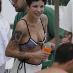 Halsey Shows Off Her Tattooed Body in a Skimpy Bikini While Relaxing on a Beach in Spain (22 Photos)