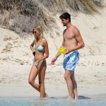 Mishel Gerzig & Thibaut Courtois Relax on the Beach in Formentera (30 Photos)