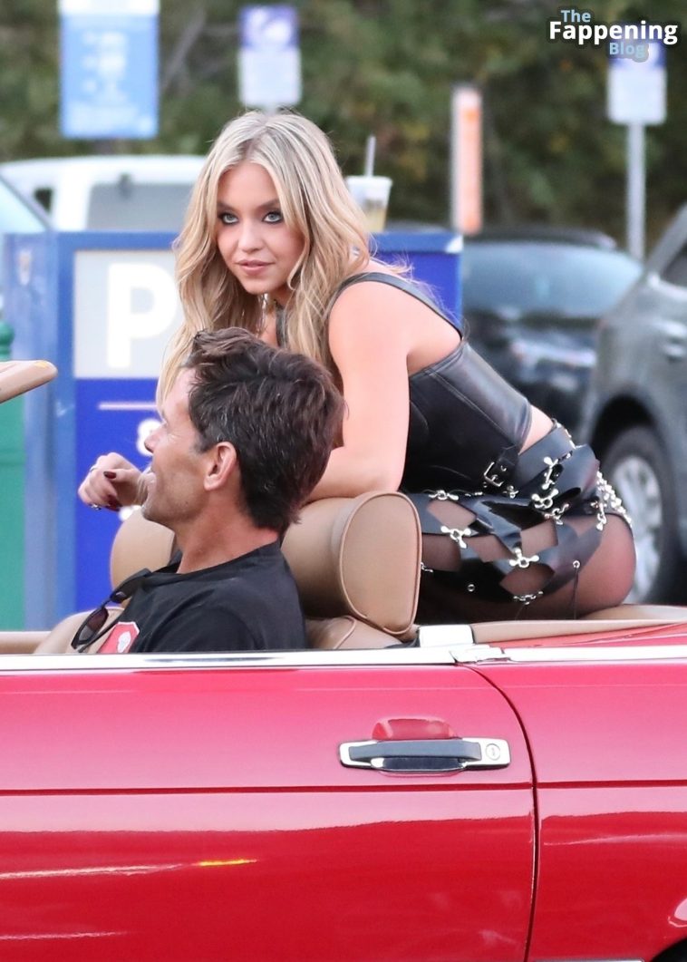 Sydney Sweeney Cruises Around in a Convertible During a LA Shoot (123 Photos)