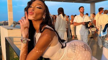 Winnie Harlow Goes Braless at the Party (23 Photos + Video)