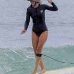 Leighton Meester Rides the Waves During a Solo Surf Session in Malibu (35 Photos)