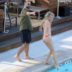 AnnaLynne McCord is Spotted Rocking a Red Bikini at a Hotel Pool in LA (53 Photos)