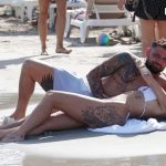 Chloe Ferry Looks Great in a White Bikini on the Beach in Spain (18 Photos)