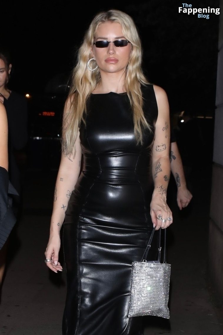 Lottie Moss Looks Hot in a Leather Dress as She Exits Rita Ora’s Fashion Event in London (68 Photos)