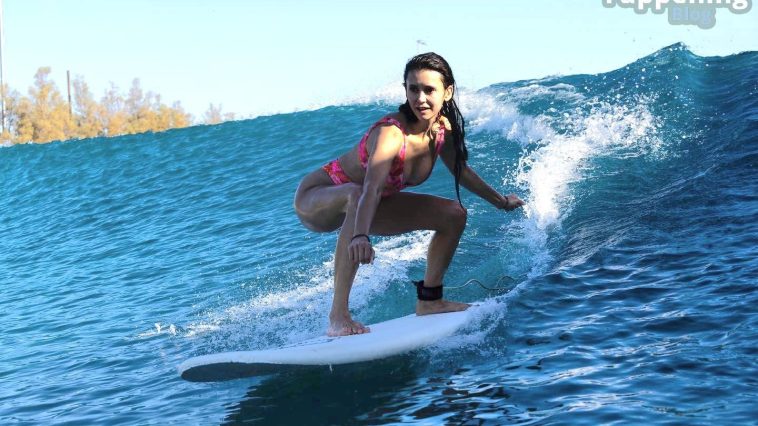 Nina Dobrev Looks Stunning While Surfing (14 Pics + Video)