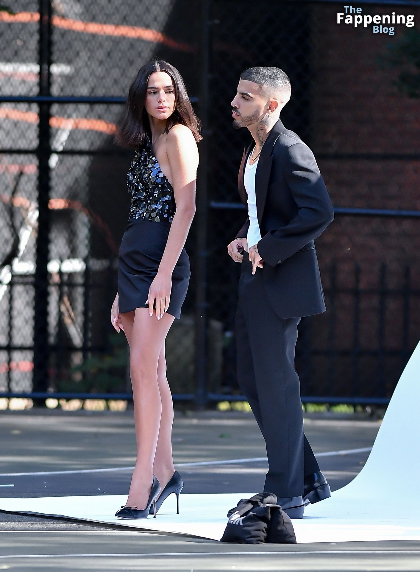 Bruna Marquezine & Rauw Alejandro Film a Commercial in New York (50 Photos)