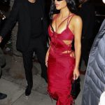 Kim Kardashian Displays Her Sexy Boobs in a Red Dress at Funke in Beverly Hills (142 Photos)