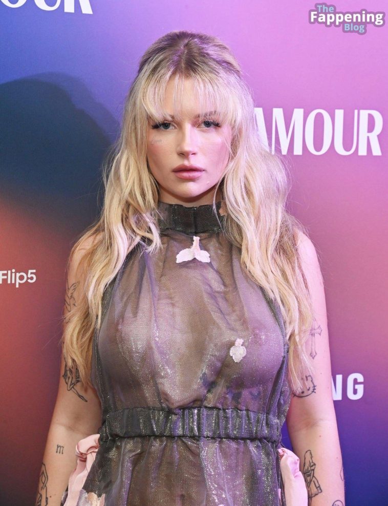 Lottie Moss Shows Off Her Nude Boobs on the Red Carpet of the Glamour Women of The Year Awards (11 Photos)