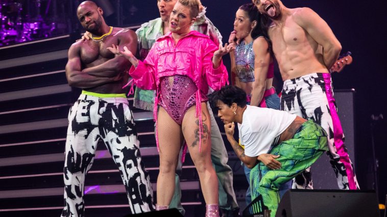 Pink Flaunts Her Assets on Stage at Gainbridge Fieldhouse (19 Photos)