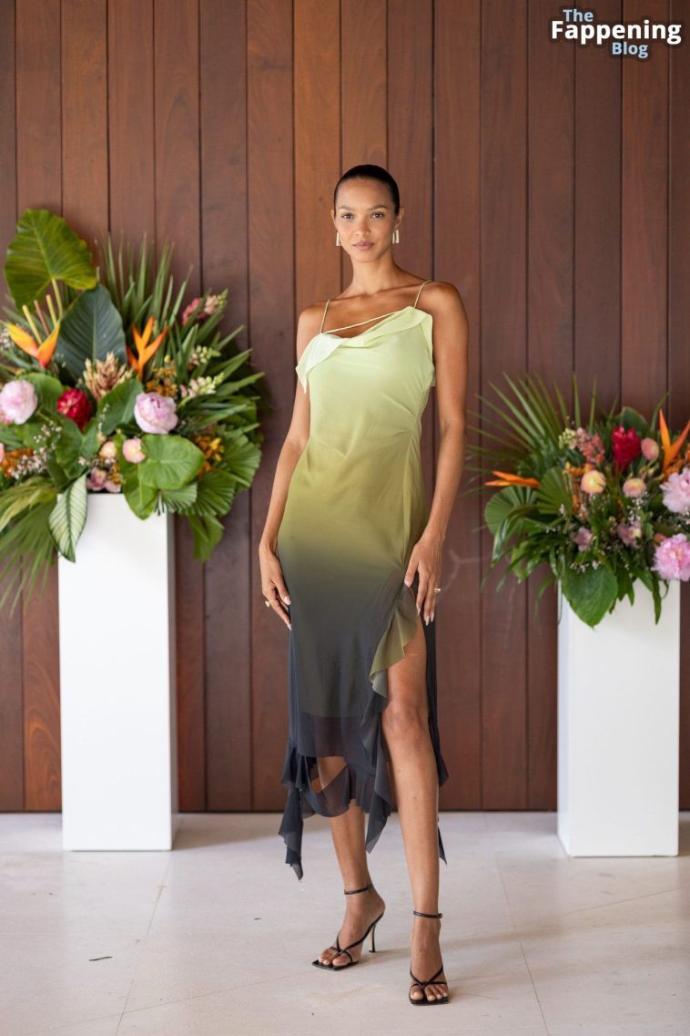 Lais Ribeiro Displays Her Slender Figure at Vogue100’s Art Basel Luncheon (9 Photos)