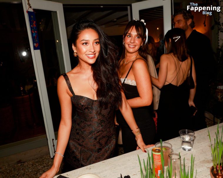 Shay Mitchell Looks Pretty at the Revolve Party (8 Photos)