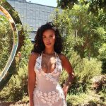 Maya Jama Looks Hot in a See-Through Dress (6 Photos)