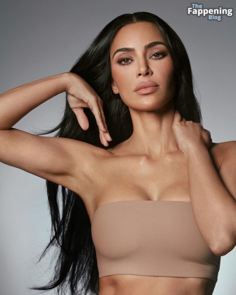 Kim Kardashian Looks Hot in a New SKIMS Promo Shoot (13 Photos)