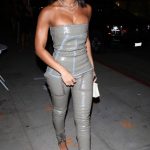 Lori Harvey Dons a Sexy Strapless Jumpsuit at Cipriani Opening (16 Photos)