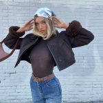 Elsa Hosk Braless (4 Photos)